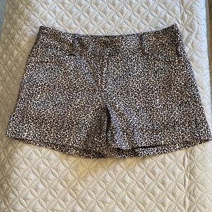 White House Black Market shorts size 8 Cheetah Print